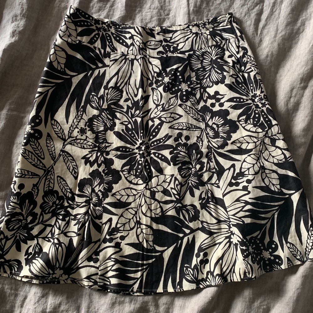 Gap A-line Floral Print Skirt